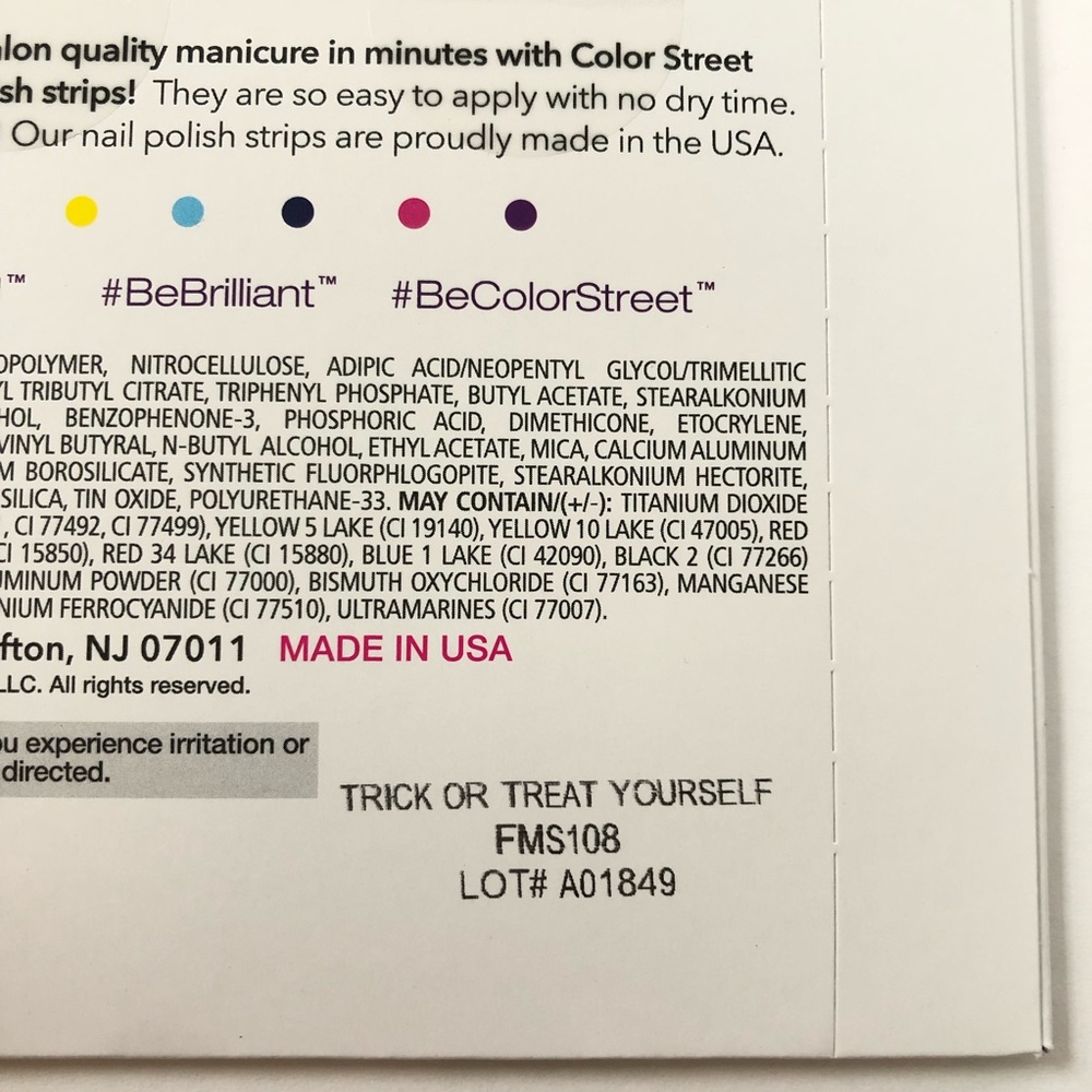 ❌SOLD❌Color Street Trick or Treat Yourself Nail Strips Retired - Picture 5 of 5